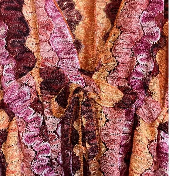 Becca Swim Manu Bay Tunic Cover-Up Size XS-S Pink Orange Retail $88 - Picture 3 of 5